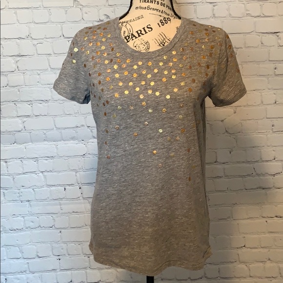J. Crew Tops - J Crew tee shirt with dots size small